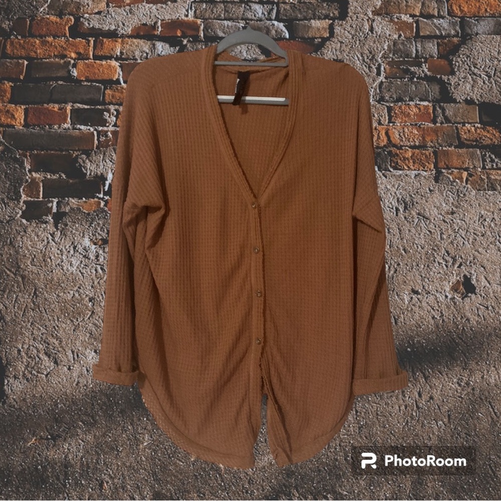 Agnes & Dora waffle knit top